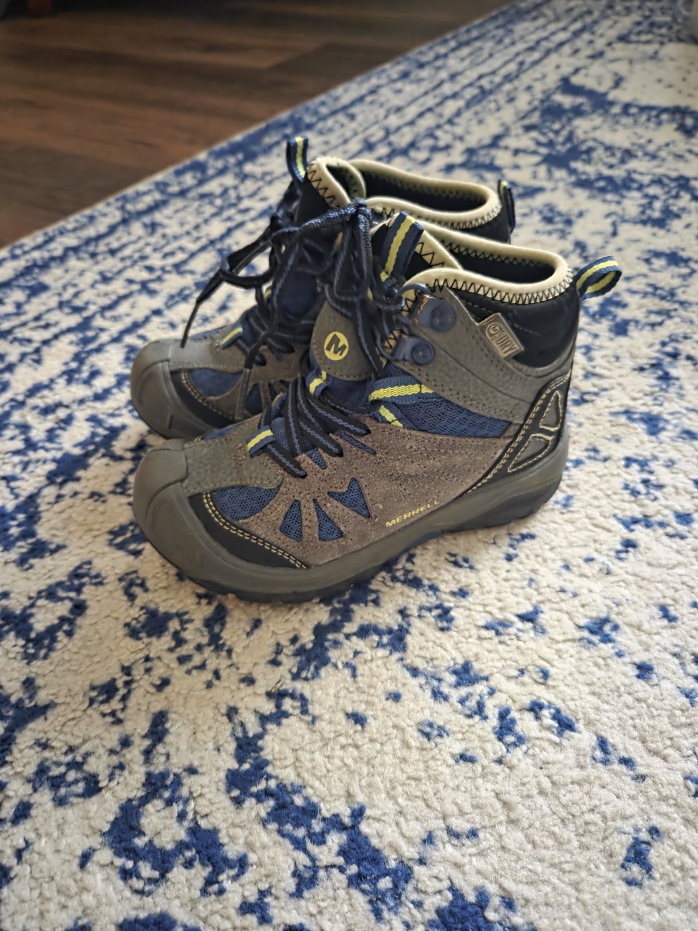 Merrell Kids' Navy and Gray Hiking Boots